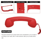 💝📞Vintage retro telefoonhoorn ✨Het meest unieke kerstcadeau! Perfect voor muziekliefhebbers🎄