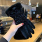 Warme pluche handschoenen met touchscreen-vinger