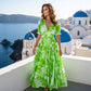 🌺Summer Hot Sale 60% OFF💐🌸V-neck Floral Loose Maxi Dress｜Ladies Breathable Casual Flow Long Summer Dress👗