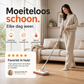 Multifunctionele handenvrije platte mop met clipsysteem