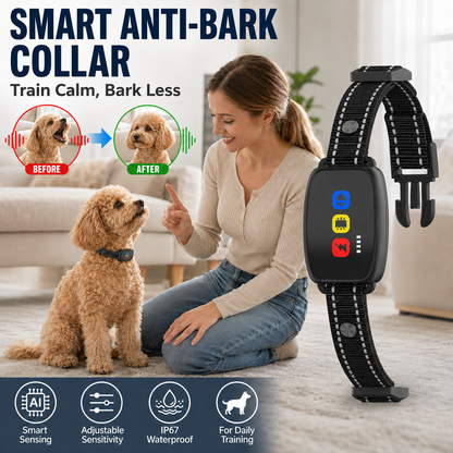 Slimme antiblafhalsband voor honden