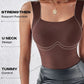 🏆Laatste dag 50% korting!!💐Thermische tanktops met ronde hals en ingebouwde beha voor dame