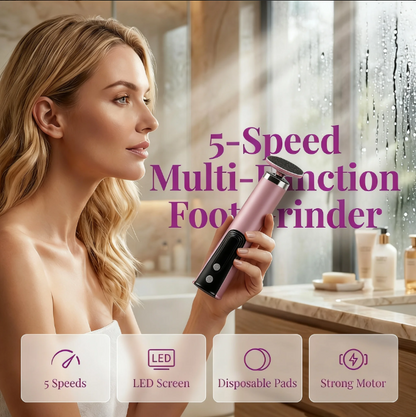 Multi-Function Electric Foot Grinder with 5 Speeds