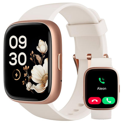 Smartwatch voor dames en heren, fitnesstracker met beantwoorden/bellen, fitnesshorloge met slaaptracker/100 sporten/IP68 waterdichte stappenteller