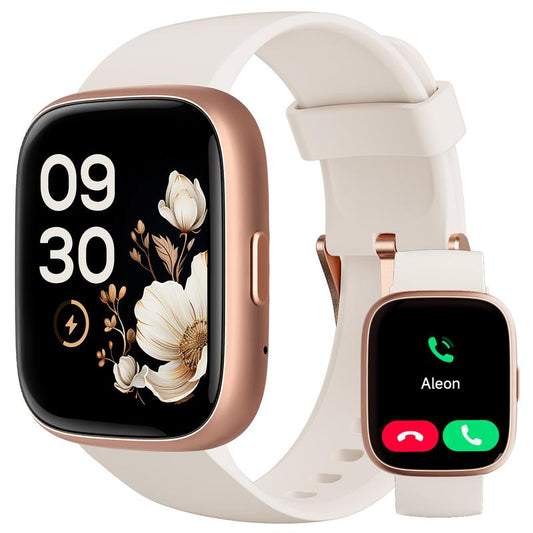 Smartwatch voor dames en heren, fitnesstracker met beantwoorden/bellen, fitnesshorloge met slaaptracker/100 sporten/IP68 waterdichte stappenteller