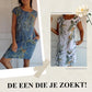 🌷2025 Hete verkoop - 50%korting🍀Jurk met ronde hals en botanische print voor dames