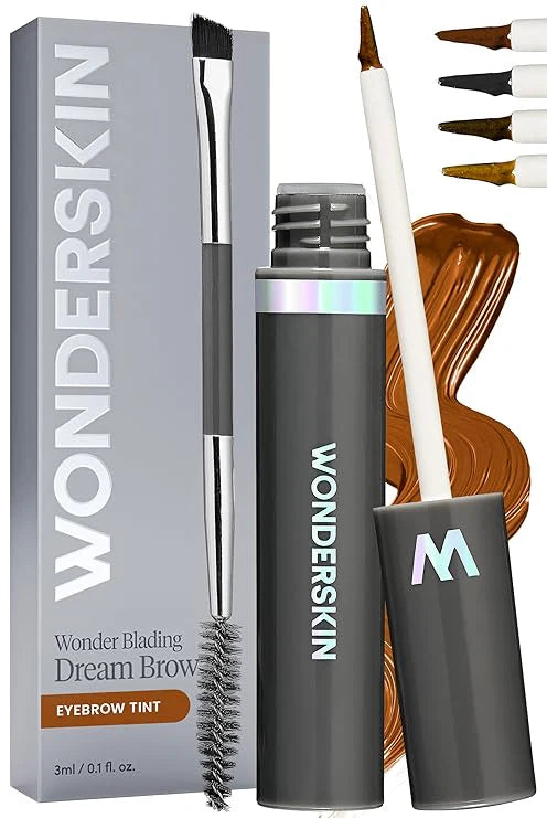 💜LAST DAY BUY 1 GET 1 FREE!!💜Wonderskin WONDER BLADING Dream Brow Gel Serum – Waterproof, Volumising, Buildable Colour & Brow-Boosting Care for Fuller, Healthier Brows Makeup