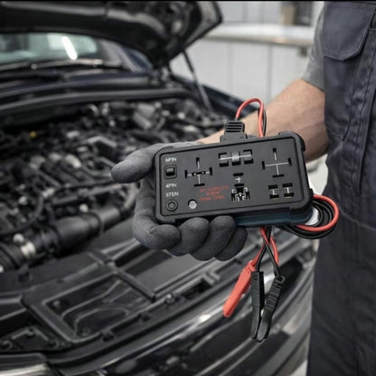🔧⚡ 12V/24V Relais Tester – Eén knop, direct LED, werkt met 4/5-pins – voor auto, vrachtwagen & camper 💥 50% KORTING!