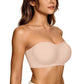 Dames Strapless Push-Up Bandeau BH - Antislip, Zonder Beugel, Ondersteunende Gewatteerde BH - Naadloze Comfortabele Bandeau Jelly BH