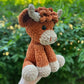 🎅Kerstuitverkoop 50% KORTING!!🎄🔥Haakpatroon voor Highland Cow Amigurumi🐮- DIY-pakket & kant-en-klare knuffel