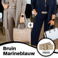 Elegante 3-delige set: lang vest, topje en broek