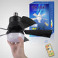 2-IN-1 DRAAGBARE PLAFONDVENTILATOR & LAMP met afstandsbediening