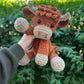 🎅Kerstuitverkoop 50% KORTING!!🎄🔥Haakpatroon voor Highland Cow Amigurumi🐮- DIY-pakket & kant-en-klare knuffel