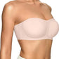 Dames Strapless Push-Up Bandeau BH - Antislip, Zonder Beugel, Ondersteunende Gewatteerde BH - Naadloze Comfortabele Bandeau Jelly BH