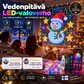 💡Vedenpitävä LED-valoverho🎵Ohjaus sovelluksella + musiikkisynkronointi! Värikkäät valot liikkuvat musiikin tahdissa – täydellinen valinta koristeeksi ja juhliin🏠