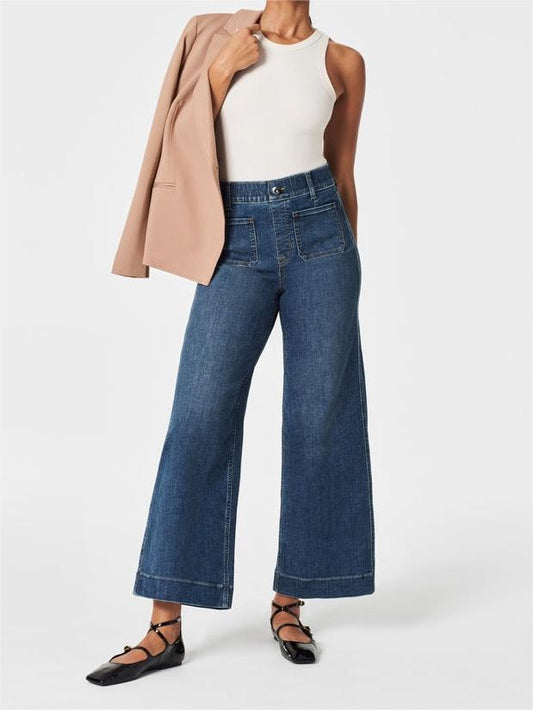👖Cropped jeans met wijde pijpen en buikcontrole ⭐ 2025 Best verkochte jeans