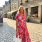 🌺Summer Hot Sale 60% OFF💐🌸V-neck Floral Loose Maxi Dress｜Ladies Breathable Casual Flow Long Summer Dress👗