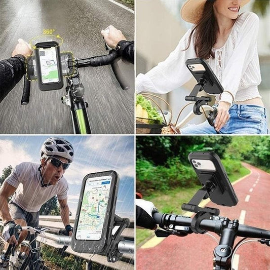 Waterdichte telefoonhouder voor fiets en motor