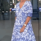 💝Hot Sale💝👗V-neck cozy Bohemian Latest Style Dress✨