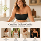 🔥Convertible Strapless Bandeau Bra with Wireless Comfort, Anti-Slip Grip & Removable Straps