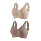 🎁Koop 1, krijg 2 gratis, 💕Geribbelde zijden push-up bh voor dames zonder stalen ring, verstelbaar🌸