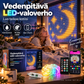 💡Vedenpitävä LED-valoverho🎵Ohjaus sovelluksella + musiikkisynkronointi! Värikkäät valot liikkuvat musiikin tahdissa – täydellinen valinta koristeeksi ja juhliin🏠