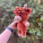 🎅Kerstuitverkoop 50% KORTING!!🎄🔥Haakpatroon voor Highland Cow Amigurumi🐮- DIY-pakket & kant-en-klare knuffel