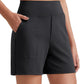 Women's High-Waisted Athletic Bermuda Shorts with Pockets – Running, Yoga, Summer Casual Activewear（Buy 2 Free Shipping）