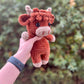 🎅Kerstuitverkoop 50% KORTING!!🎄🔥Haakpatroon voor Highland Cow Amigurumi🐮- DIY-pakket & kant-en-klare knuffel