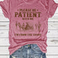 👕I'M From 1900S✨ Vintage Letter Print Ronde Hals T-Shirt voor Vrouwen