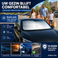 Zonnekap voor de voorruit van de auto – Opvouwbare paraplu-zonnekap met UV-bescherming voor de voorruit van de auto (warmte-isolatie) voor de meeste auto’s
