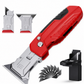 2-in-1 messenschraper, opvouwbare messenschraper