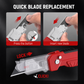 2-in-1 messenschraper, opvouwbare messenschraper