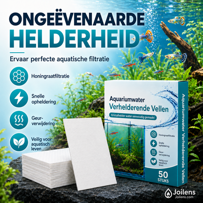 🐠 KOOP 1, KRIJG 1 GRATIS! ✨ AQUARIUM KLARIFICEERDE VELLEN - Kristalhelder water binnen 24 uur, verwijdert geuren en onzuiverheden, veilig voor alle vissen en planten 🌿🔮