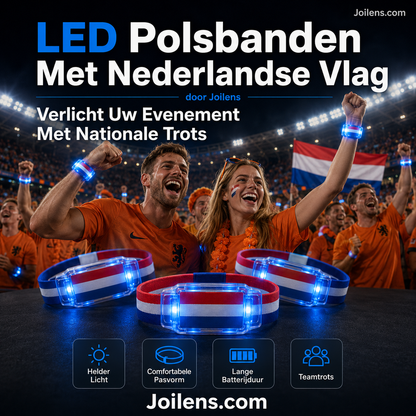Levendige LED-polsband om mee te juichen