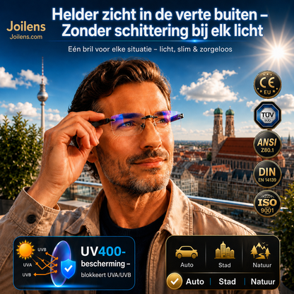 Montuurloze, ultralichte leesbril met diamantgeslepen glazen
