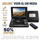 📺🎬 50% KORTING! Eindelijk een scherm dat groot genoeg is, een batterij die uren meegaat, en hij slikt álles: dvd, usb, sd. Voor op de achterbank, in de tent, of gewoon thuis op de bank – nooit meer ruzie om de tablet.