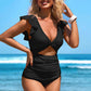 💎 50% KORTING! 💎 Sexy badpak uit één stuk met ruches – flatterende pasvorm, elegante details & zelfverzekerde strandstijl 🌊👙