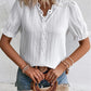 V-hals Plain Lace Elegant Shirt - Koop 2 gratis verzending