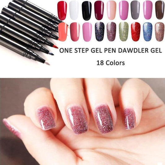 3-in-1 gelnagelpen – in één stap, geen basis- of topcoat nodi