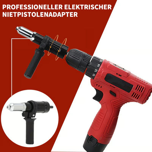 ⚡ 50% KORTING! 🔩 Professionele elektrische klinknagelpistooladapter – Verandert uw boormachine in een klinknagelapparaat, snel en krachtig