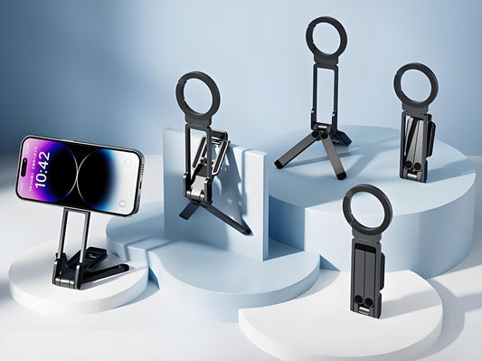 ⚡ MA38 Magnetische Telefoonstatief voor iPhone – 5-in-1 Modus, Stabiel & Draagbaar: Geen Wabbelfoto's Meer, Creativiteit Overal!