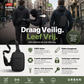 🎒 Anti-diefstal-schoudertas 2.0 – slim ontwerp, veilig en perfect voor op reis.