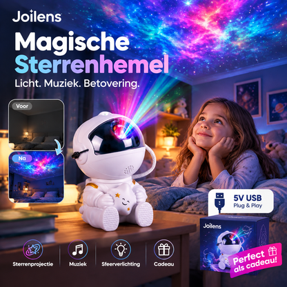 🌌 50% korting! Muziekrobot met sterrenhemel-lampje | Cadeau voor kinderen | Romantische projectie | Sfeervol decoratiestuk voor de slaapkamer | Muziek en verlichting in één 🤖✨