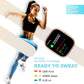 Smartwatch voor dames en heren, fitnesstracker met beantwoorden/bellen, fitnesshorloge met slaaptracker/100 sporten/IP68 waterdichte stappenteller