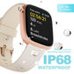 Smartwatch voor dames en heren, fitnesstracker met beantwoorden/bellen, fitnesshorloge met slaaptracker/100 sporten/IP68 waterdichte stappenteller