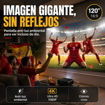 ⚽️⚽️WK Mega Sale – 50% Korting 🔥 Verlicht Projectiescherm (16:9) 🎥