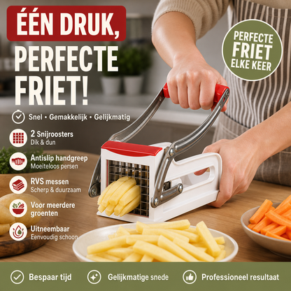 Roestvrijstalen aardappelsnijder voor frietjes voor thuisgebruik