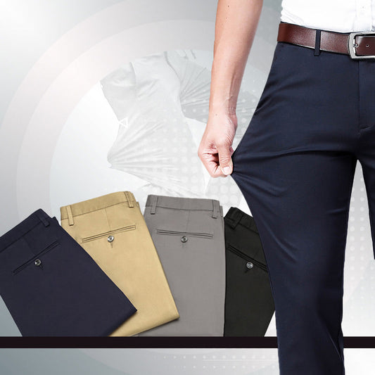 【🔥Laagste prijs van de dag】Klassieke broek met hoge elasticiteit voor heren