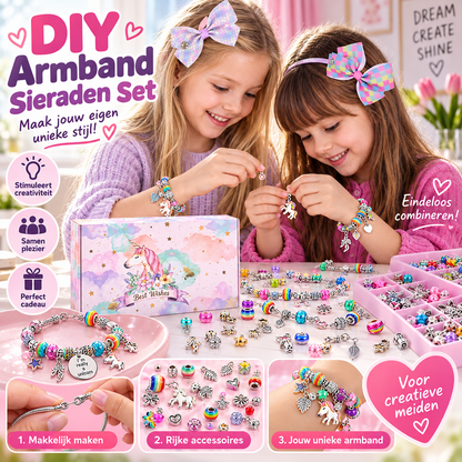 ⏳Tijdelijke aanbieding: 50% korting⏰Set om een bedelarmband te maken | Kralen & cadeausets💎🎁